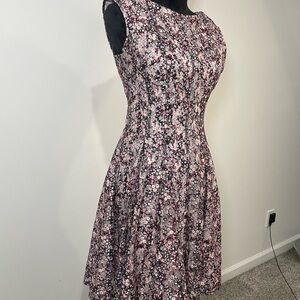 Danny & Nicole Pink Fit and Flare Mini Dress